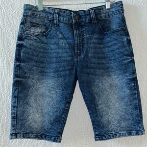 Phat Farm Stretch Stone Wash Denim Shorts